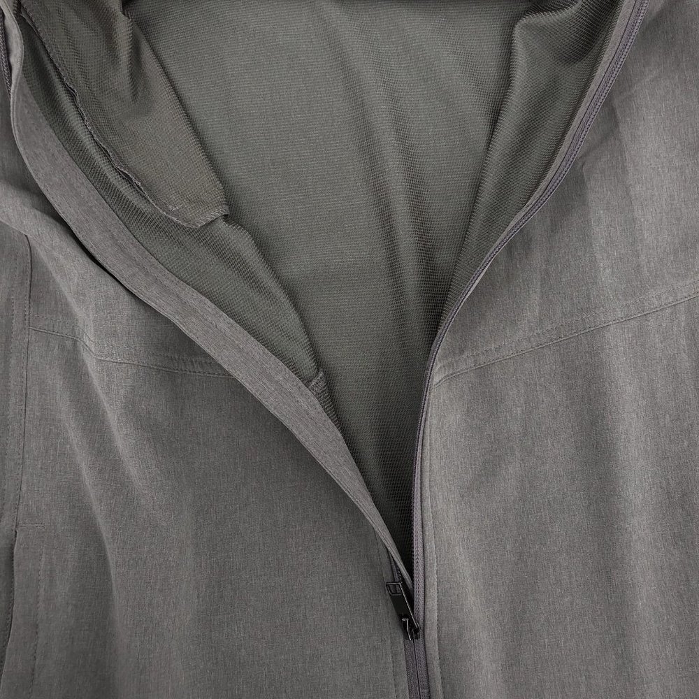 Gray Polyester Basic Jacket | Size M - image 6